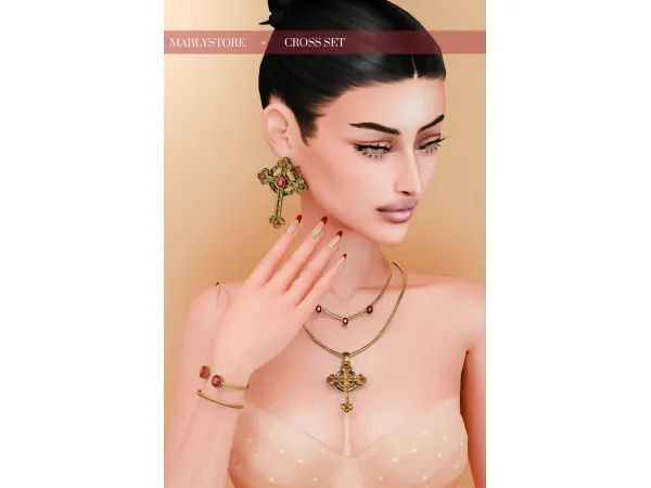 Mix CROSS JG SET VS 2 by Mably - The Sims 4 Custom Content