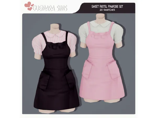 Sweet Pastel Pinafore Outfit By Guemara