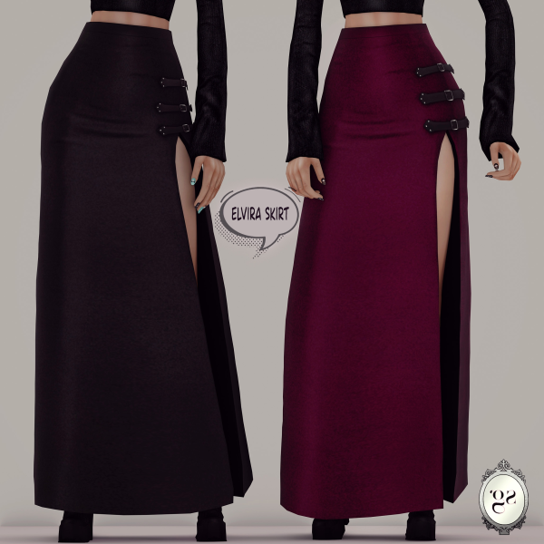 Maxis Match Elvira skirt by simsfinds - The Sims 4 Custom Content