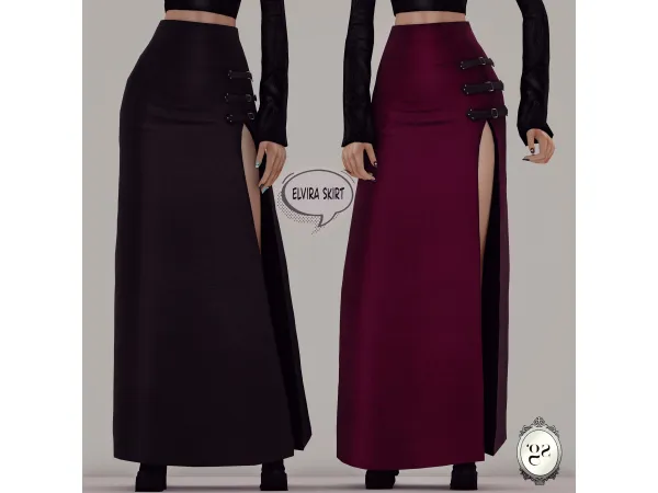 Maxis Match Elvira skirt by Guemara - The Sims 4 Custom Content