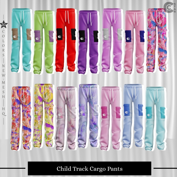 Mix Child Track Cargo Pants cool_content_star by cool_content_star - The Sims 4 Custom Content