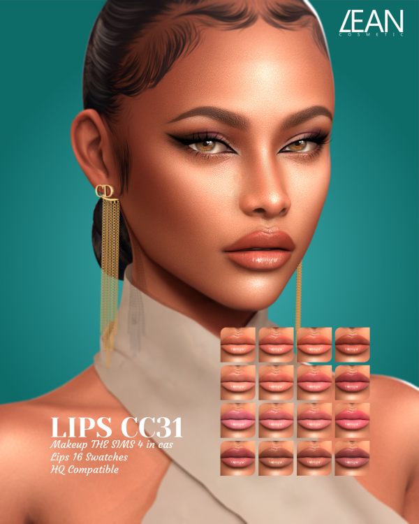 Alpha LEAN LIPS CC31 by simsfinds - The Sims 4 Custom Content
