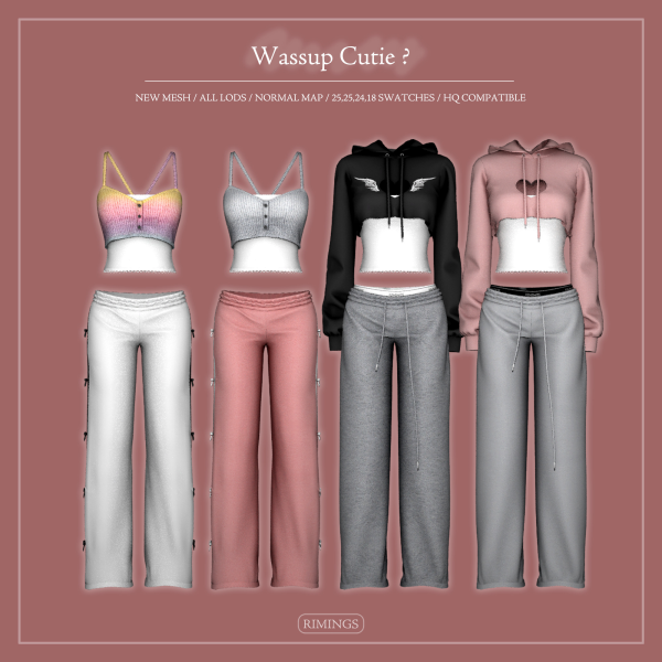 Alpha [RIMINGS] Wassup Cutie by simsfinds - The Sims 4 Custom Content