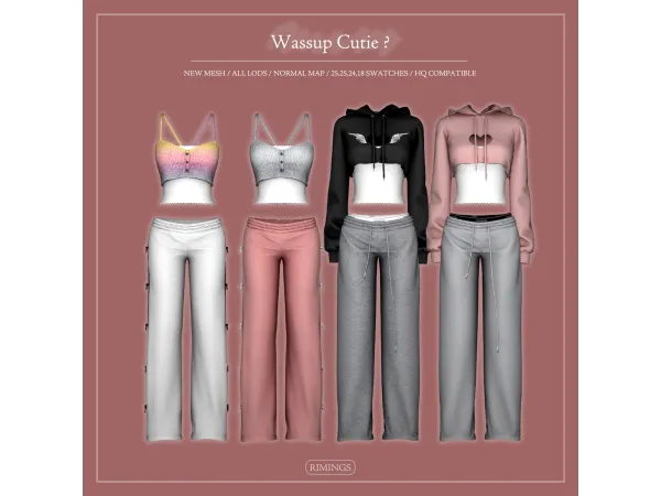 Alpha [RIMINGS] Wassup Cutie - The Sims 4 Custom Content