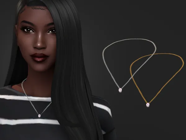 Maxis Match Krystin Set Necklace by modcollective - The Sims 4 Custom Content