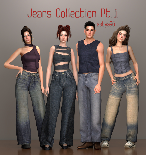 Alpha Jeans Collection Pt1 by simsfinds - The Sims 4 Custom Content