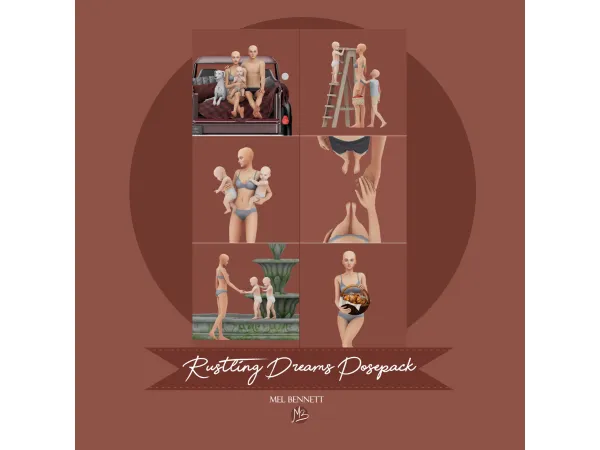 Mix Rustling Dreams Posepack - The Sims 4 Custom Content