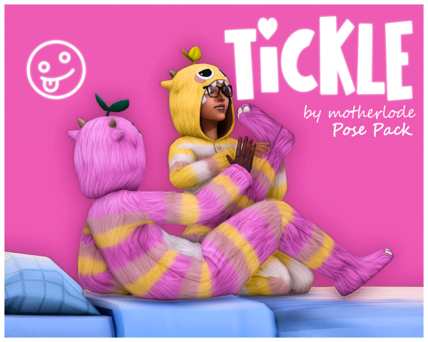 Mix Pose Pack Tickle by simsfinds - The Sims 4 Custom Content