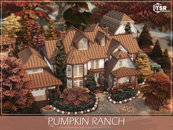 Maxis Match Pumpkin Ranch by MychQQQ - The Sims 4 Custom Content
