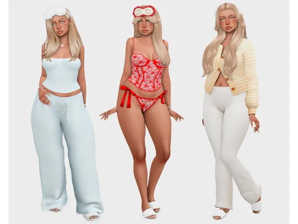 Maxis Match it's time for bed sims 4 lookbook by curseforge - The Sims 4 Custom Content