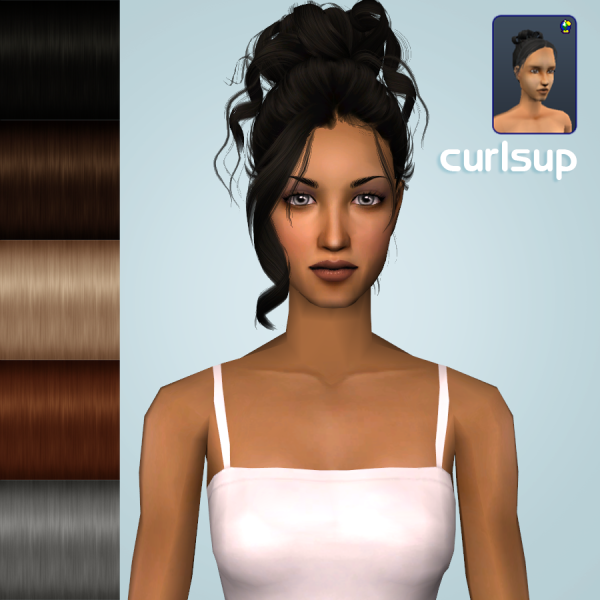 Default Replacement for CurlsUp by simsfinds - The Sims 2 Custom Content