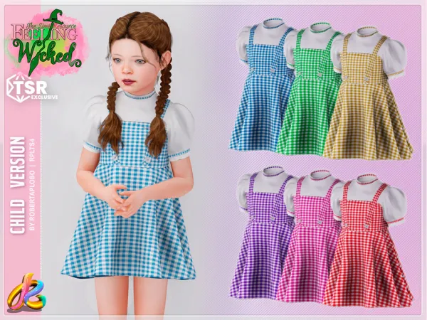 Feeling Wicked  Dorothy Dress 327 - Child by RobertaPLobo