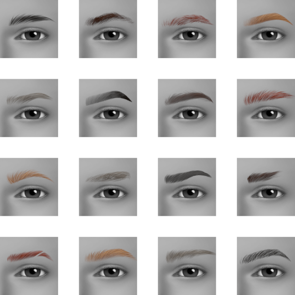 Suratans Eyebrows Retextured by simsfinds - The Sims 2 Custom Content