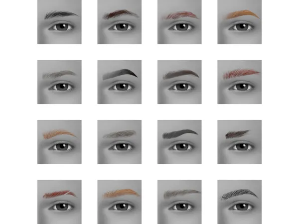 Suratanu2019s Eyebrows Retextured by sgthebee - The Sims 2 Custom Content