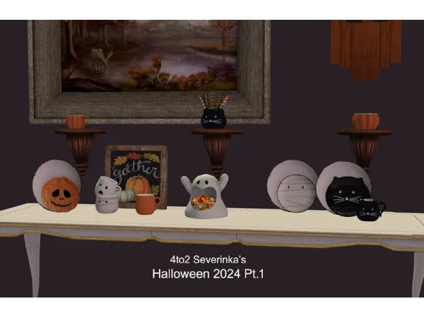 4to2 Severinkas Halloween 2024 by simsfinds - The Sims 2 Custom Content
