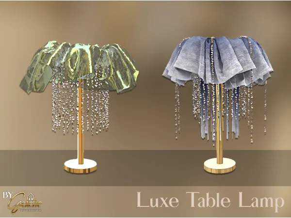 Alpha Lumiara Table lamps - The Sims 4 Custom Content