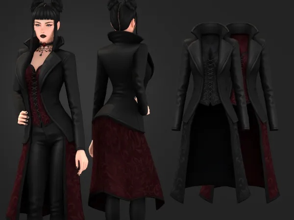 Maxis Match Midnight Manor 2 Top - The Sims 4 Custom Content