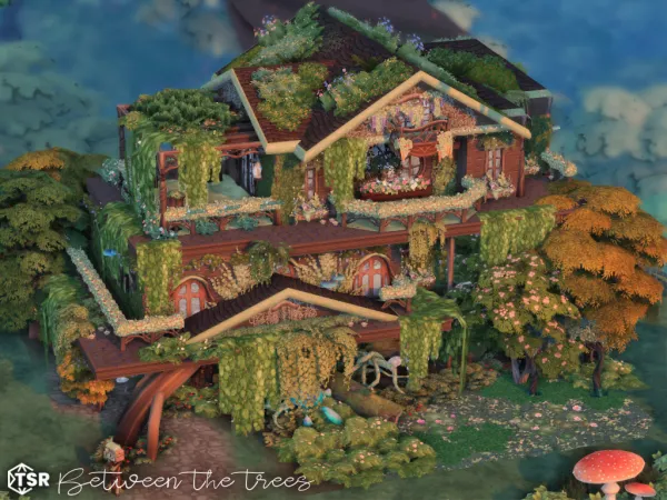 Maxis Match Between the trees l noCC by simzmora - The Sims 4 Custom Content