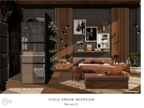 Mix Viola Dream Bedroom - The Sims 4 Custom Content