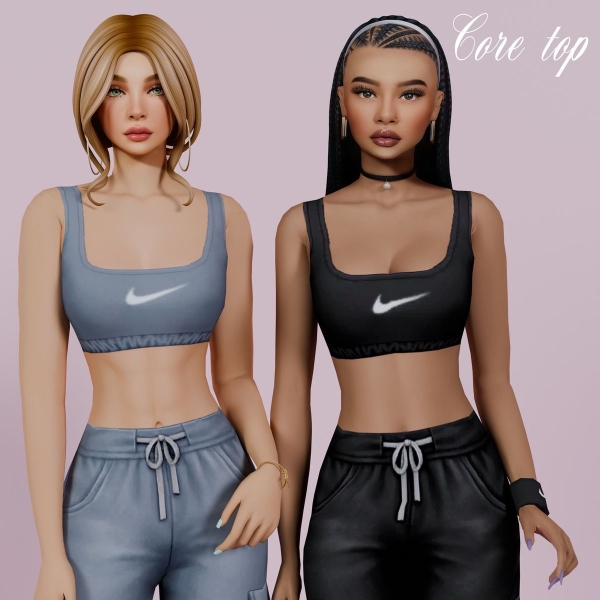 Maxis Match core top - The Sims 4 Custom Content