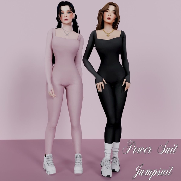 Maxis Match Power suit Jumpsuit - The Sims 4 Custom Content