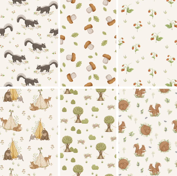 Mix WOODLAND COLLECTION PART 01 9 Wallpaper Prints by simsfinds - The Sims 4 Custom Content