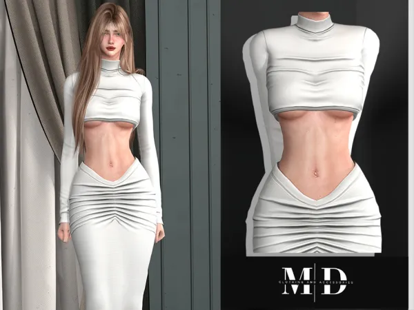 Alpha CROP SWEATER ADULT - The Sims 4 Custom Content