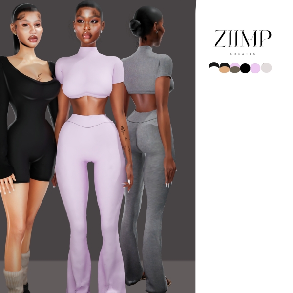 Alpha GIRLY SPORT SET by simsfinds - The Sims 4 Custom Content