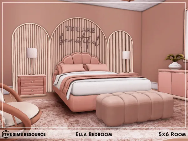 Mix Ella Bedroom - The Sims 4 Custom Content