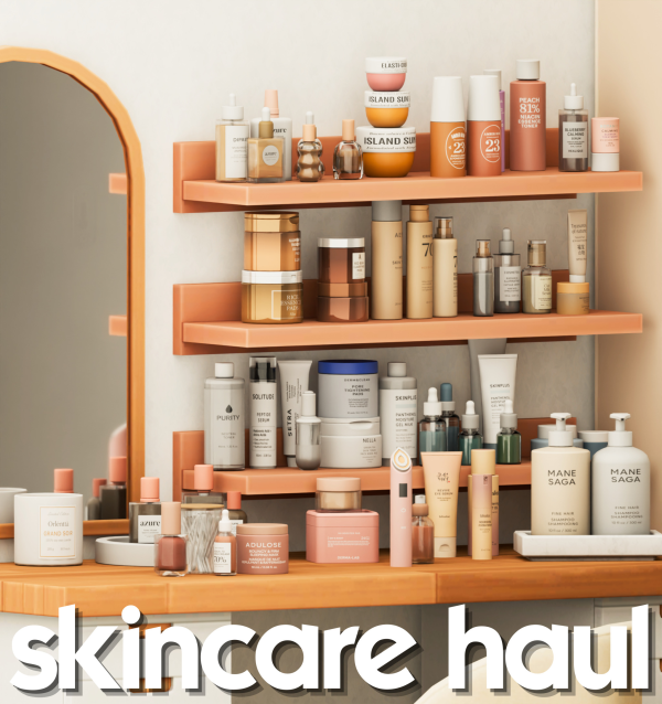 Mix Skincare Haul Set by simsfinds - The Sims 4 Custom Content