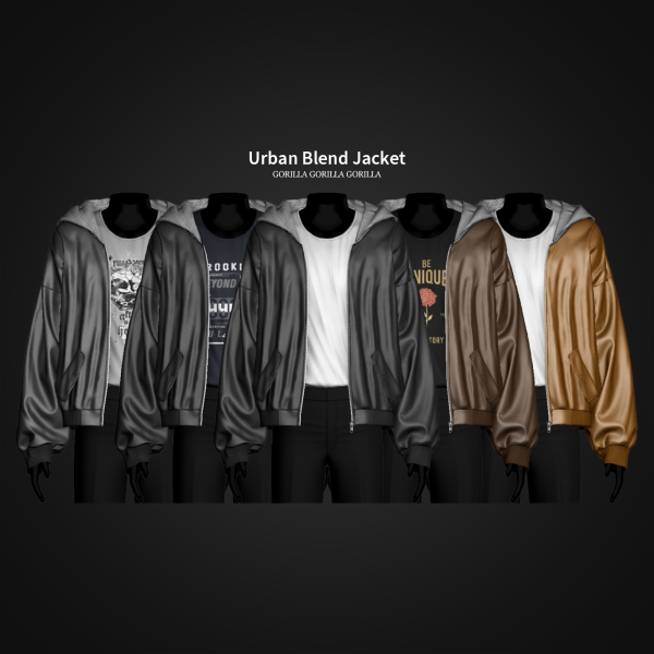 Alpha Urban Blend Jacket by simsfinds - The Sims 4 Custom Content