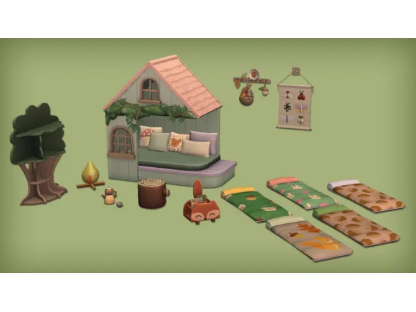 Forest Friends Set by simsfinds - The Sims 2 Custom Content