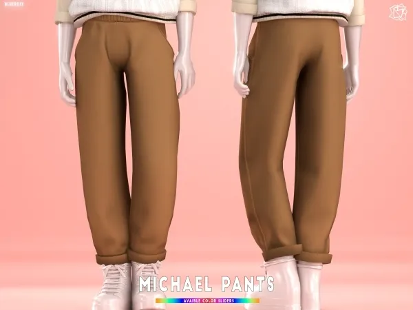 Mix Michael pants Brsims by bluerose-sims - The Sims 4 Custom Content