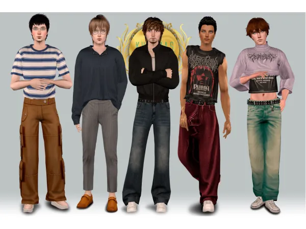 Kurimas 4t2 Popurry Collection Men - The Sims 2 Custom Content