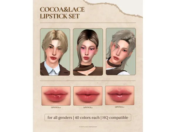 ohmyheart | Cocoa&Lace Lipstick Set