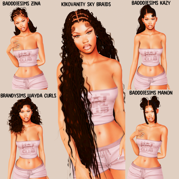 LalaSimmer_AF_HairCommissions_Smile4MeSweets by simsfinds - The Sims 3 Custom Content