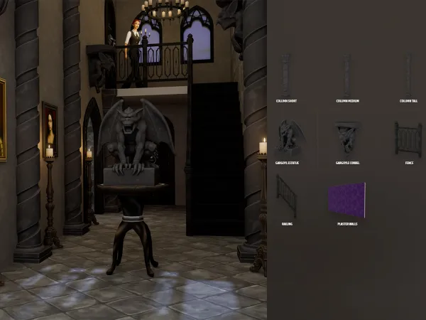 Midnight Manor Architecture Elements