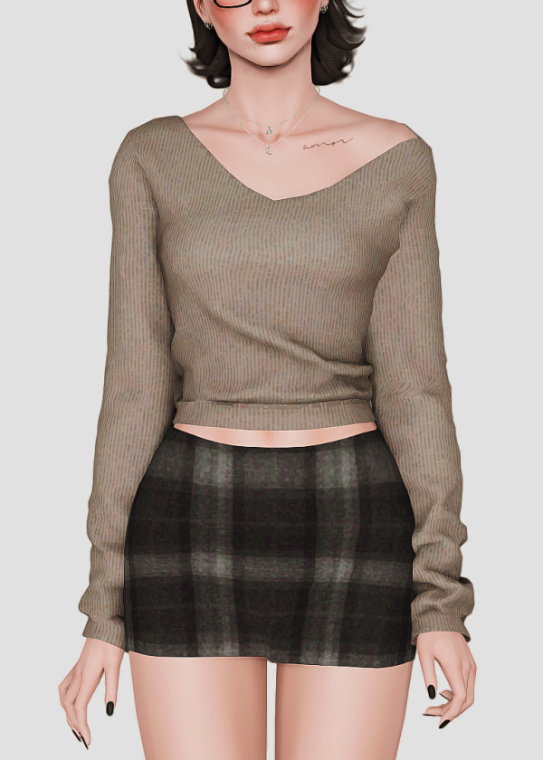 sienna top by simsfinds - The Sims 3 Custom Content