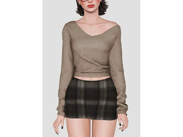 sienna top by johziii - The Sims 3 Custom Content