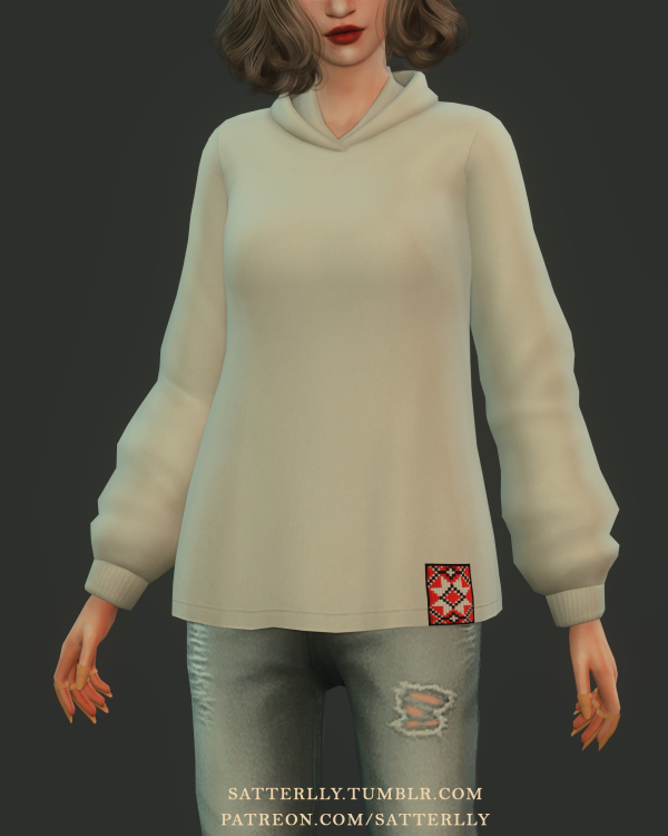 Maxis Match Hoodie Marharyta by simsfinds - The Sims 4 Custom Content