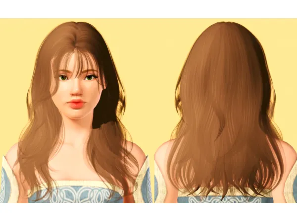 JINO HAIR N17 HELENE NonHQ CONVERSION by PATTSIMSBLOG - The Sims 3 Custom Content
