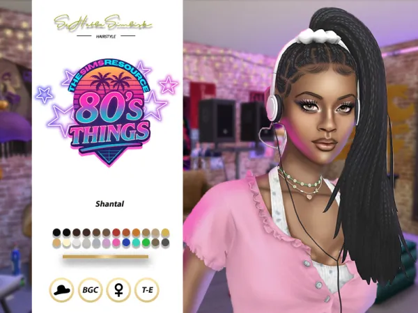 Maxis Match Shantal Hairstyle by sehablasimlish - The Sims 4 Custom Content