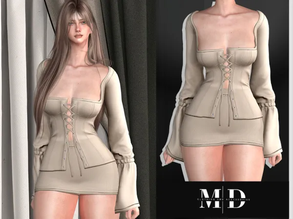 Alpha Alba clothing set - The Sims 4 Custom Content