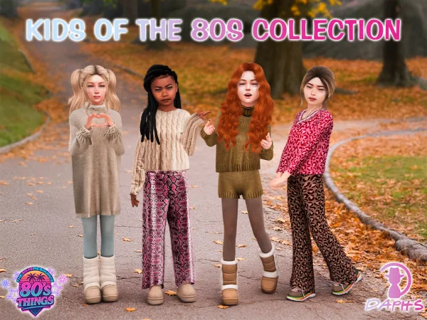 Alpha Daph's 80'S THINGS Kids of the 80s Collection - The Sims 4 custom content