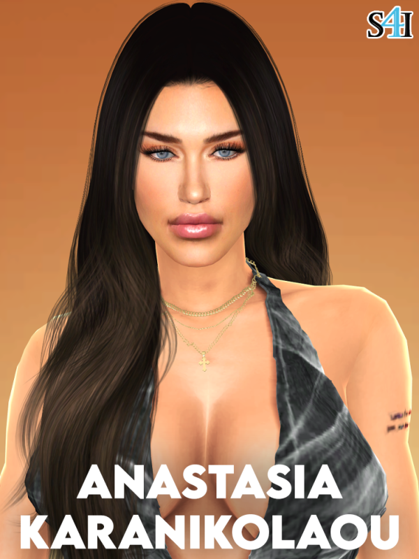 Alpha Sims 4 CAS Anastasia Karanikolaou by sims4imagination - The Sims 4 Custom Content