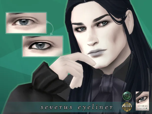 Mix Severus Eyeliner (MidnightManor) by remussirion - The Sims 4 Custom Content
