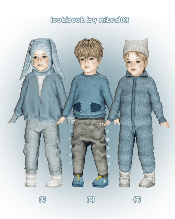 Mix freezing cold lookbook by nikod03 - The Sims 4 Custom Content