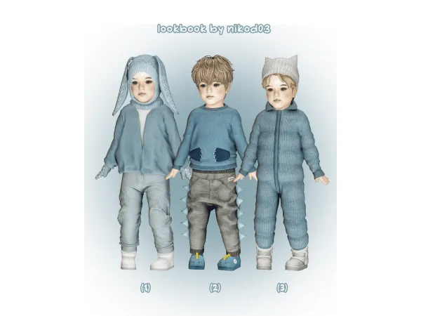 Mix ua4b0freezing cold lookbookua4b1 - The Sims 4 Custom Content