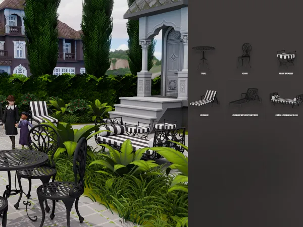 Alpha Midnight Manor Patio by modcollective - The Sims 4 Custom Content