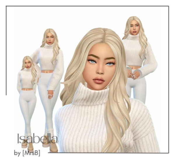 Maxis Match Isabella by simsfinds - The Sims 4 Custom Content